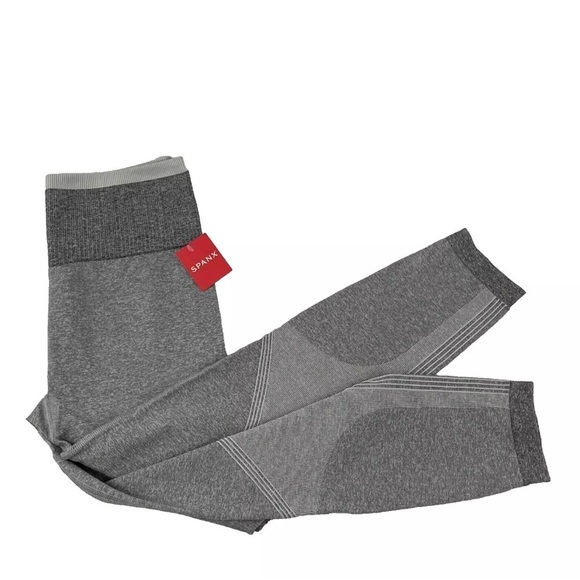SPANX Seamless Sculpt Leggings‎ Women’s Size Medium, Spacedye Cloudy Grey NWT - Picture 1 of 12